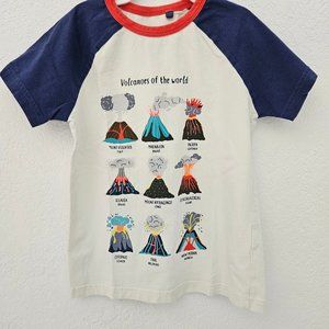 Minim Boden, Boy's Tee, Volcanos of The World, SIze 7-8Y